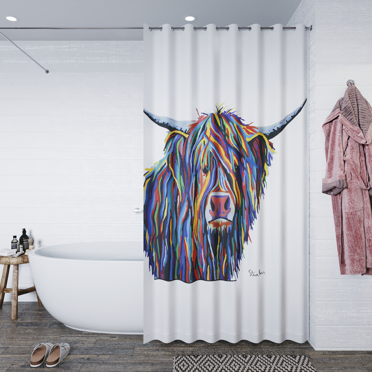 AF304022H Angus McCoo Shower Curtain Steven Brown