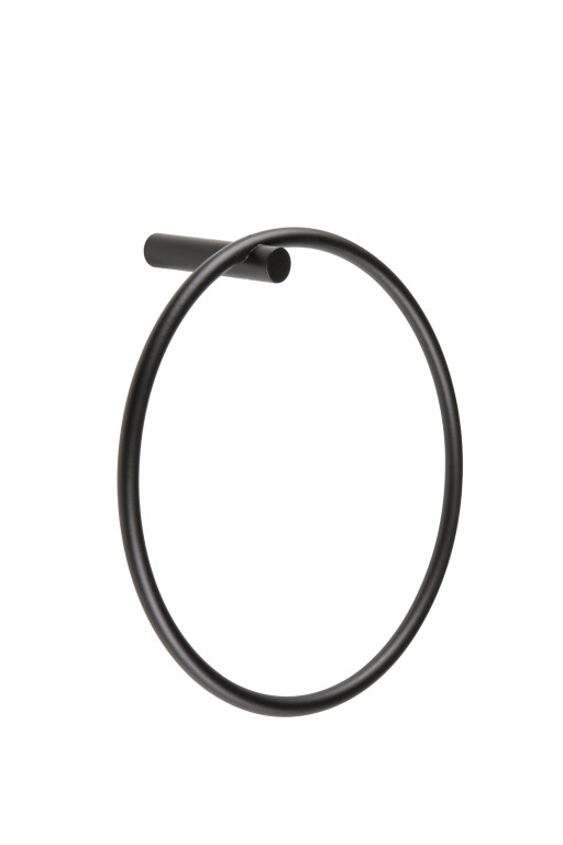 DIAC0110Bertini Matt Black Towel Ring