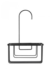 QM260421 Hook Over Shower Caddy Black -Front